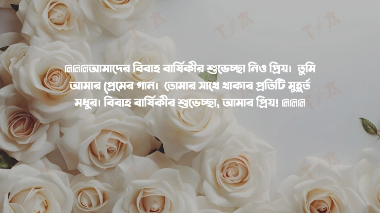 self marriage anniversary status in bangla