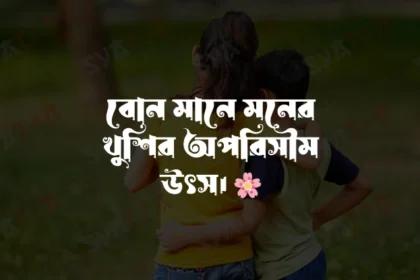 ছোট বোনকে নিয়ে স্ট্যাটাস ও ক্যাপশন