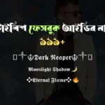 ফেসবুক আইডির নাম