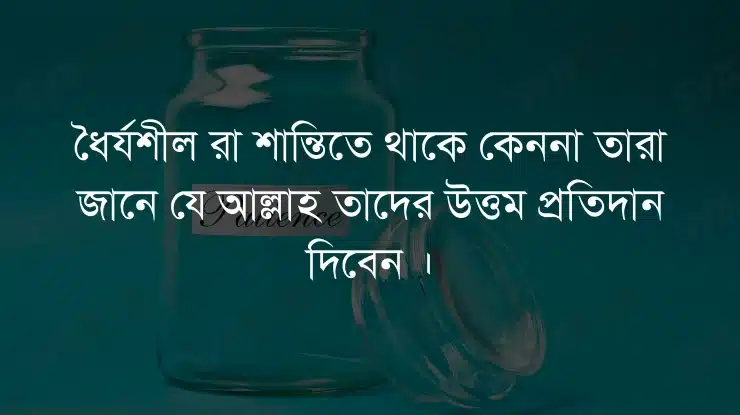 ধৈর্য নিয়ে স্ট্যাটাস