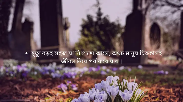 প্রিয়জনের মৃত্যু নিয়ে স্ট্যাটাস ইসলামিক